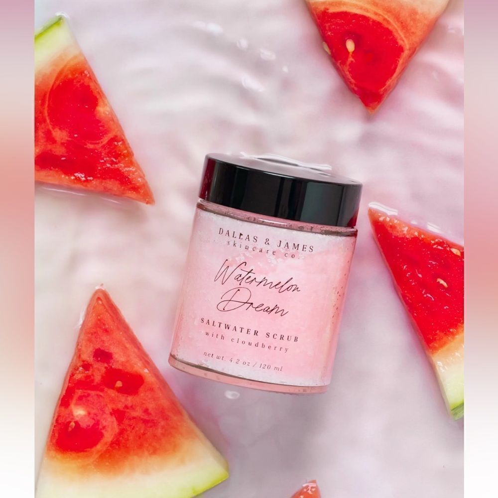 NEW Dallas & James Skincare Co Watermelon Dream Saltwater Scrub
